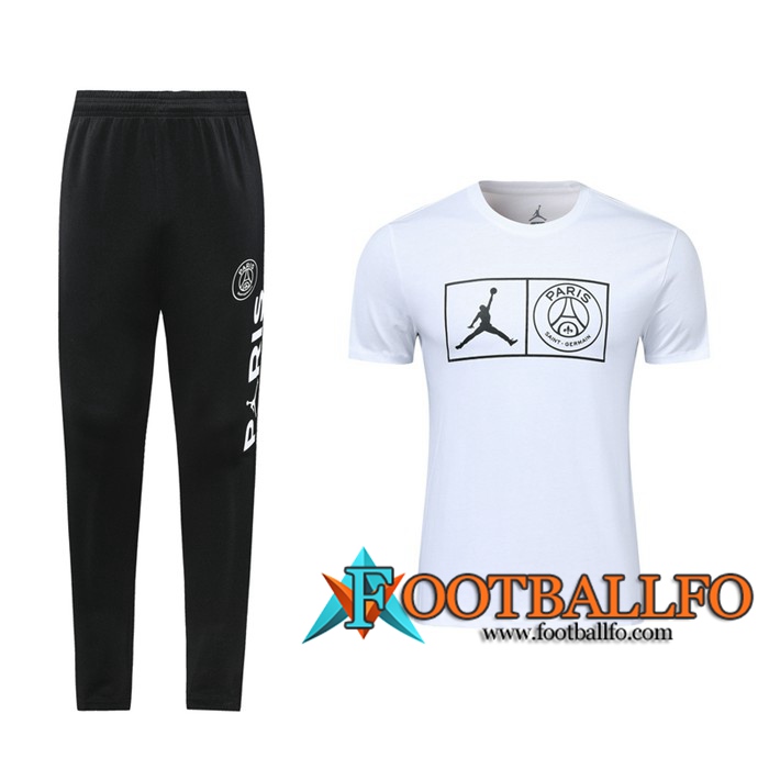 Camiseta Entrenamiento PSG Jordan + Pantalones Blanco 2019/2020