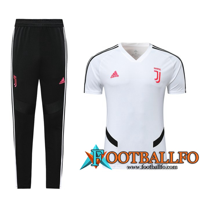 Camiseta Entrenamiento Juventus + Pantalones Blanco 2019/2020