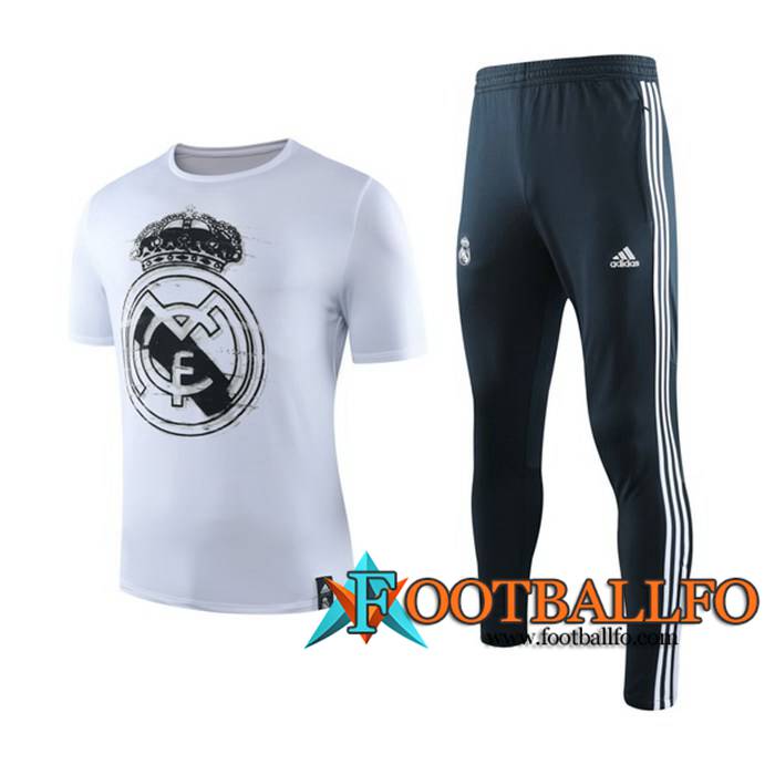 Camiseta Entrenamiento Real Madrid + Pantalones Blanco 2019/2020