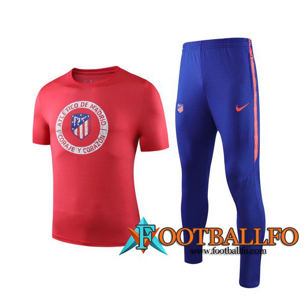 Camiseta Entrenamiento Atletico Madrid + Pantalones Roja 2019/2020