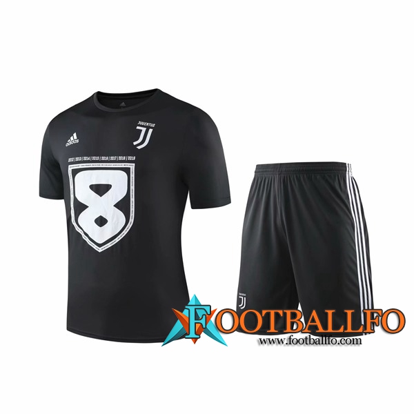 Camiseta Entrenamiento Juventus + Pantalones cortos Negro 2019/2020