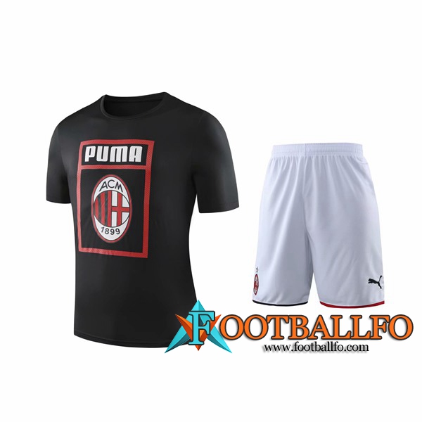 Camiseta Entrenamiento Milan AC + Pantalones cortos Negro 2019/2020