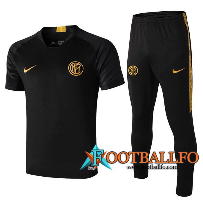 Camiseta Entrenamiento Inter Milan + Pantalones Negro 19/20