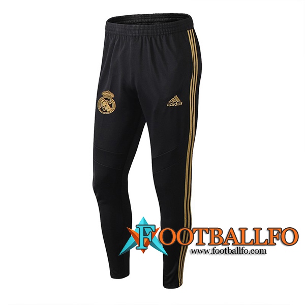 Pantalones Futbol Real Madrid Negro Amarillo 2019/2020