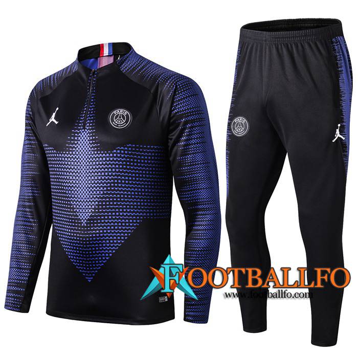 Chandal Futbol + Pantalones PSG Jordan Azul Negro 2019/2020