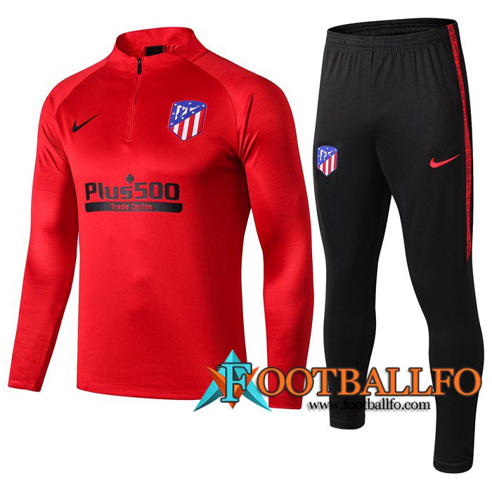 Chandal Futbol + Pantalones Atletico Madrid Roja 2019/2020