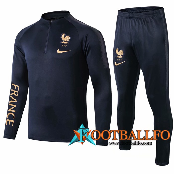 Chandal Futbol + Pantalones Francia Azul Oscuro 2019/2020