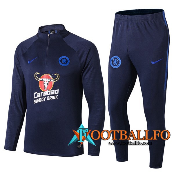 Chandal Futbol + Pantalones FC Chelsea Azul Oscuro 2019/2020