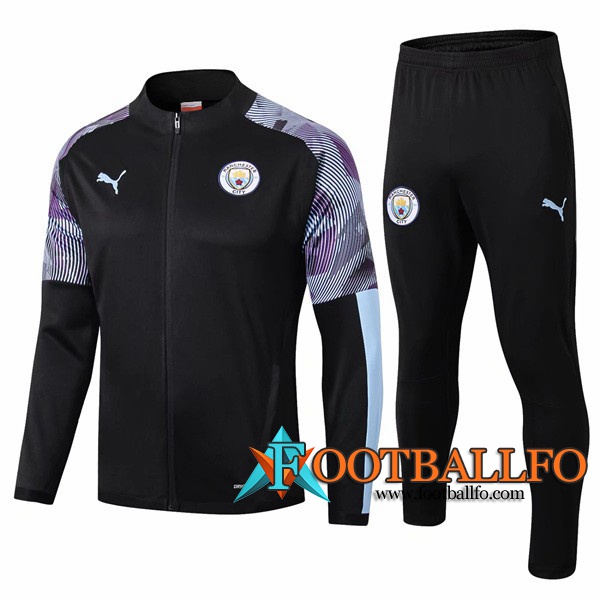 Chandal Futbol - Chaqueta + Pantalones Manchester City Negro 2019/2020