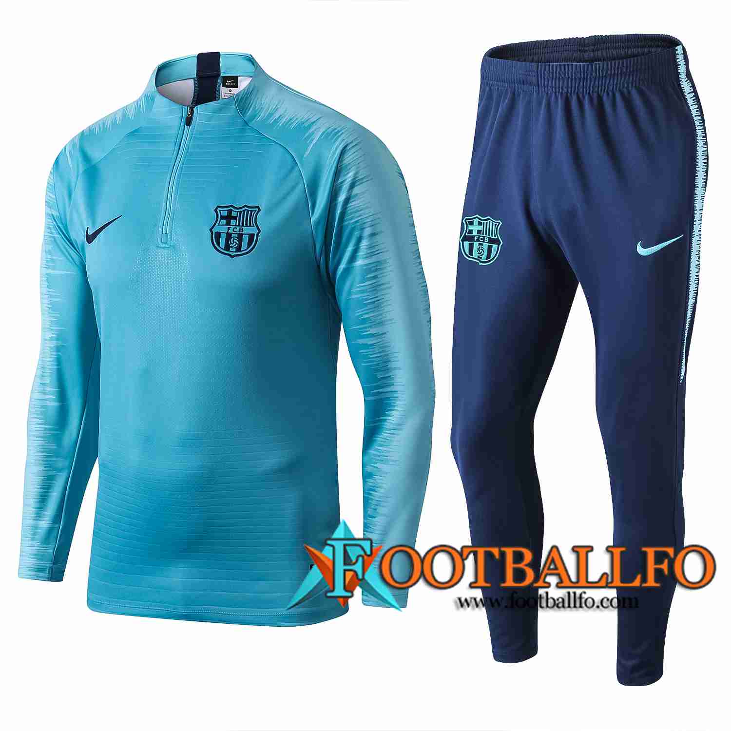 Chaqueta Futbol + Pantalones FC Barcelona Azul Strike Drill 2019/2020