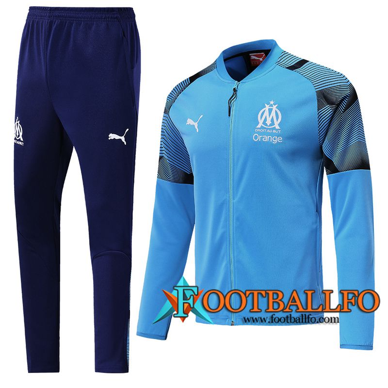 Chandal Futbol - Chaqueta + Pantalones Marsella OM Azul 2019/2020