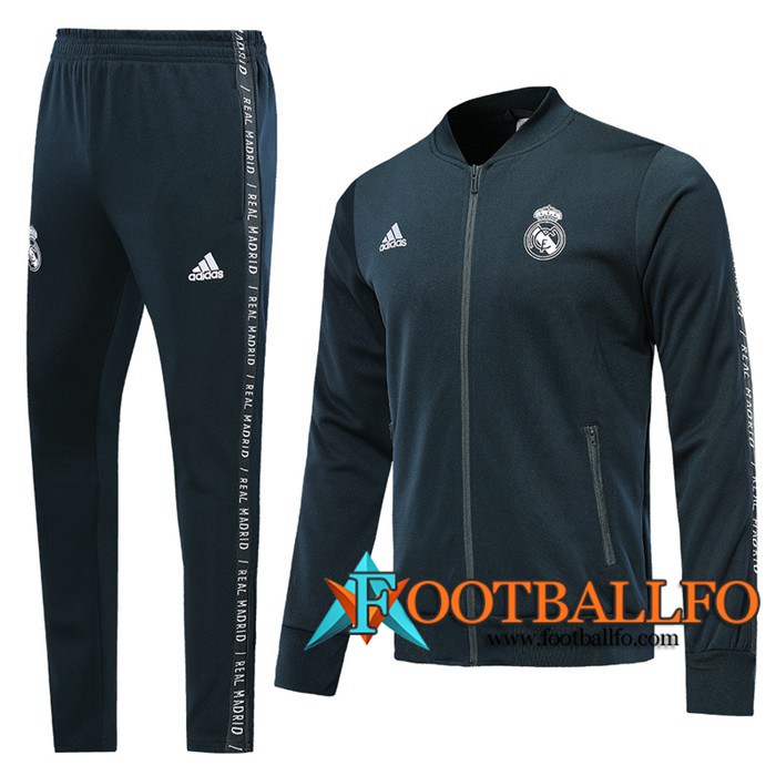 Chandal Futbol - Chaqueta + Pantalones Real Madrid Negro 2019/2020
