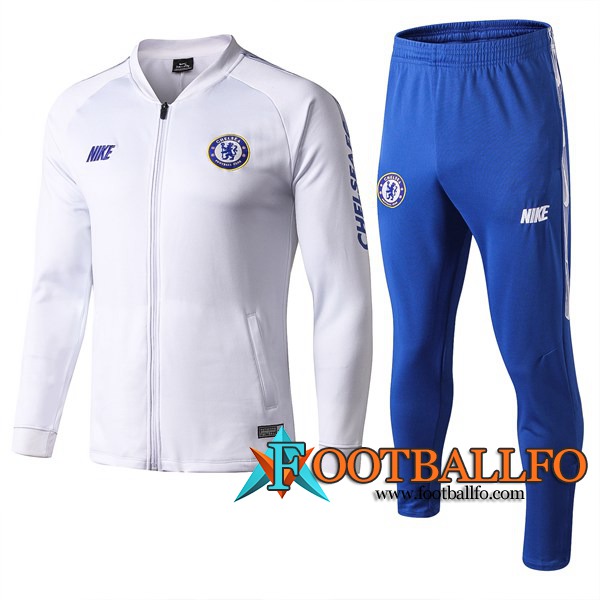 Chandal Futbol - Chaqueta + Pantalones FC Chelsea Blanco 2019/2020