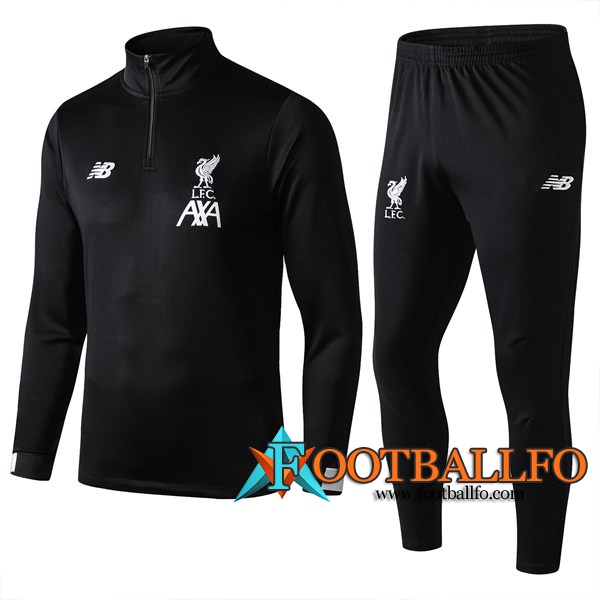 Chaqueta Futbol + Pantalones FC Liverpool Negro 2019/2020