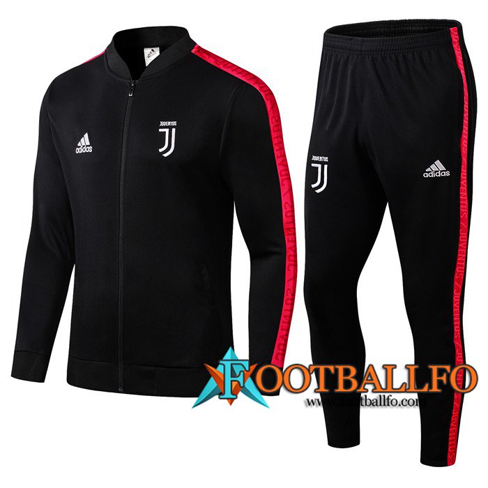 Chandal Futbol - Chaqueta + Pantalones Juventus Negro Roja 2019/2020