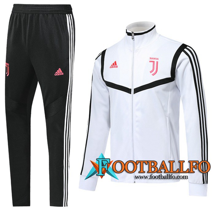 Chandal Futbol - Chaqueta + Pantalones Juventus Blanco Negro 2019/2020