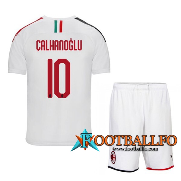 Camisetas Futbol Milan AC (CALHANOGLU 10) Ninos Segunda 2019/2020