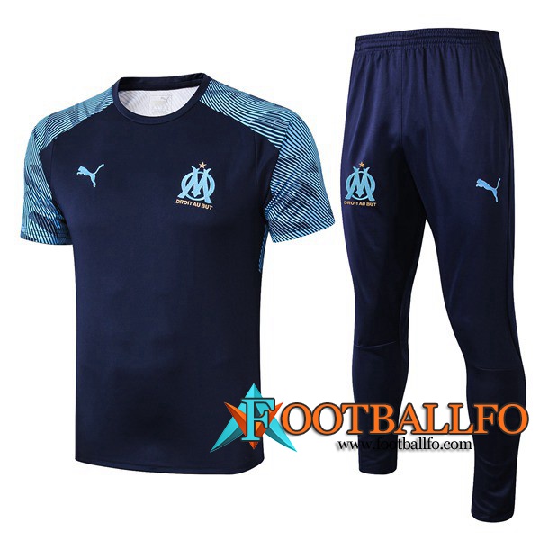 Camiseta Entrenamiento Marsella OM + Pantalones Azul Oscuro 2019/2020