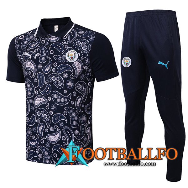 Camiseta Polo Manchester City + Pantalones Negro 2020/2021