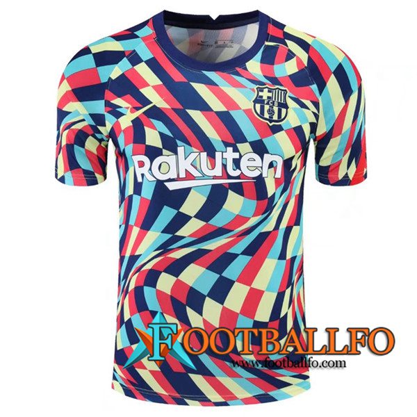 Camiseta Entrenamiento FC Barcelona Amarillo/Azul/Rojo 2020/2021