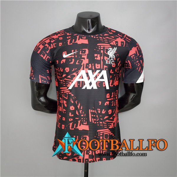 Camiseta Entrenamiento FC Liverpool Negro/Rojo 2020/2021
