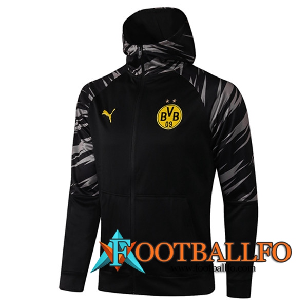 Chaqueta Con Capucha Dortmund BVB Negro 2020/2021