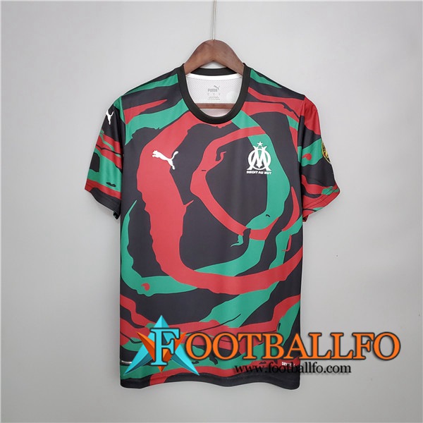 Camiseta Marsella OM Africa Special Edition Rojo/Negro/Verde 2021/2022