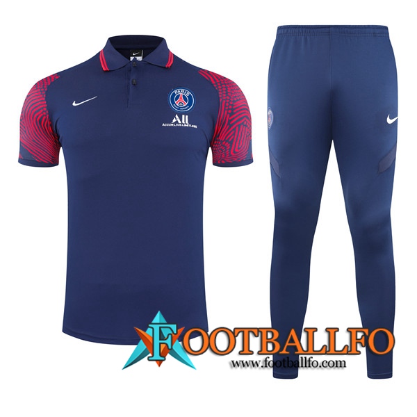 Camiseta Polo PSG + Pantalones Marin Azul 2021/2022