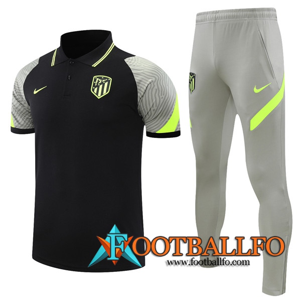 Camiseta Polo Atletico Madrid + Pantalones Negro 2021/2022