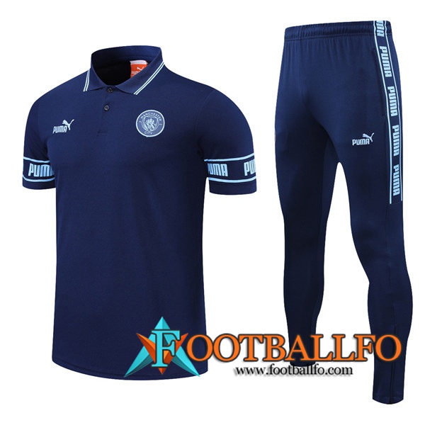 Camiseta Polo Manchester City + Pantalones Azul 2021/2022