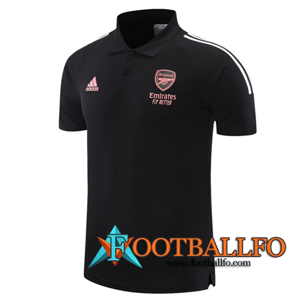 Camiseta Polo Futbol Arsenal Negro 2021/2022