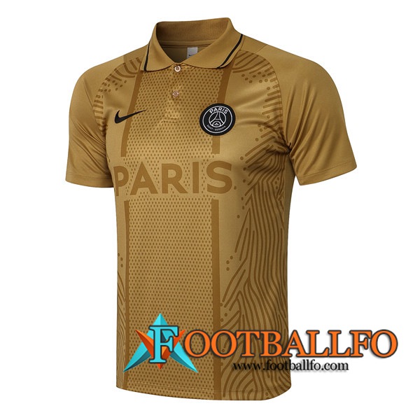 Camiseta Polo Futbol PSG Amarillo 2021/2022