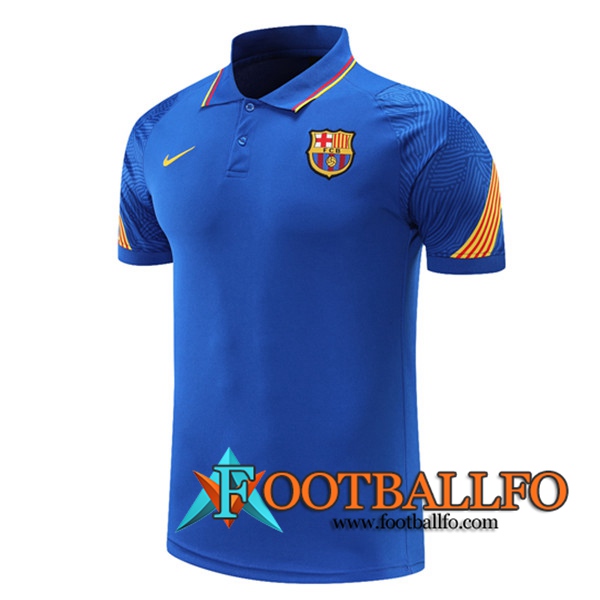 Camiseta Polo Futbol FC Barcelona Azul 2021/2022