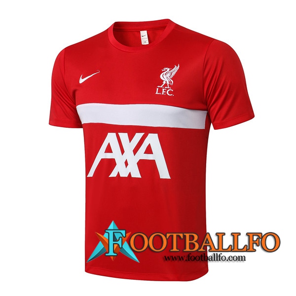 Camiseta Entrenamiento FC Liverpool Rojo/Blanca 2021/2022