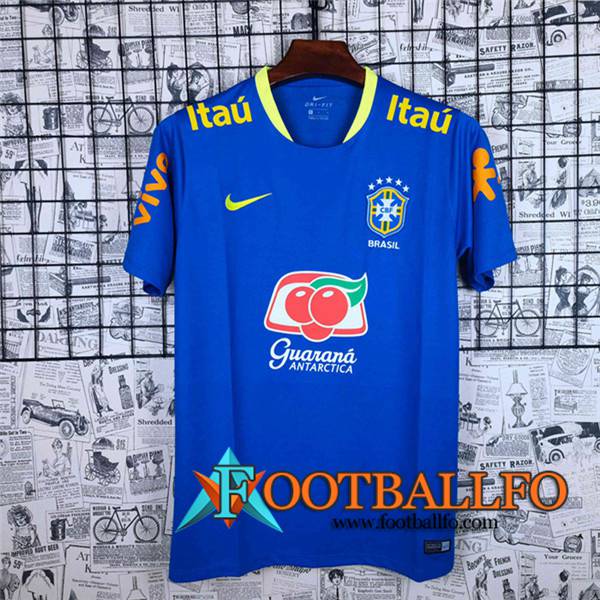 Camiseta Entrenamiento Brasil Azul 2021/2022