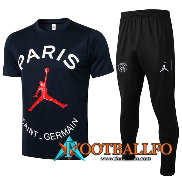 Camiseta Entrenamiento PSG Jordan + Pantalones Negro/Blanca 2021/2022
