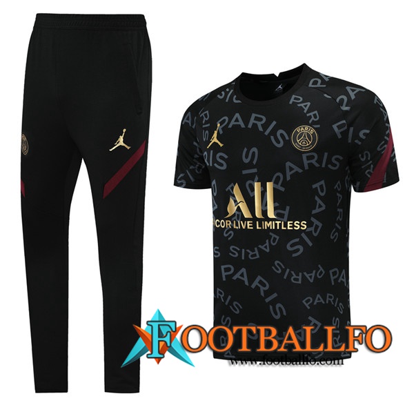 Camiseta Entrenamiento PSG Jordan + Pantalones Negro 2021/2022