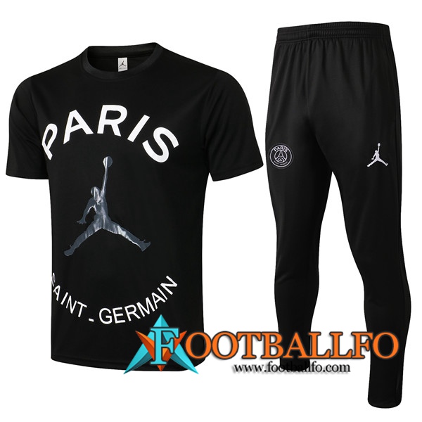Camiseta Entrenamiento PSG Jordan + Pantalones Blanca/Negro 2021/2022