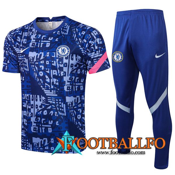 Camiseta Entrenamiento FC Chelsea + Pantalones Azul 2021/2022