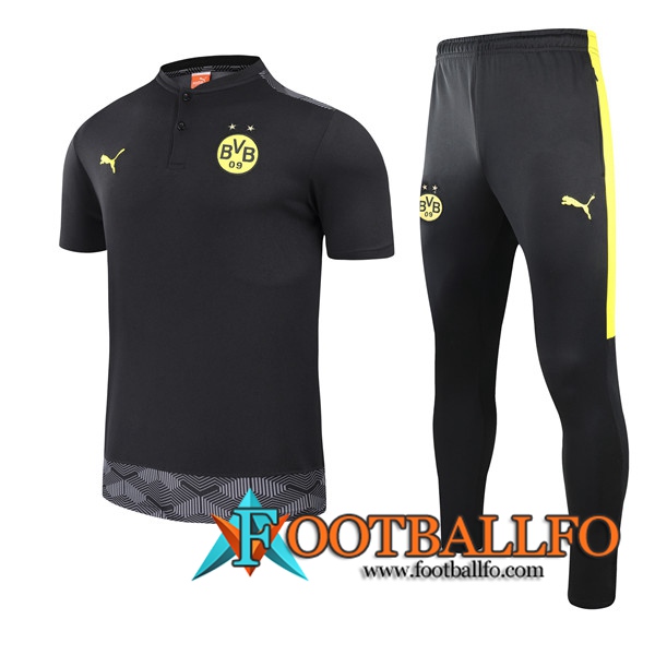 Camiseta Entrenamiento Dortmund BVB + Pantalones Negro 2021/2022