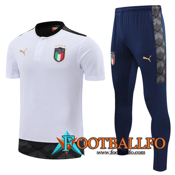 Camiseta Entrenamiento Italia + Pantalones Blanca 2021/2022
