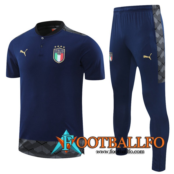 Camiseta Entrenamiento Italia + Pantalones Marin Azul 2021/2022