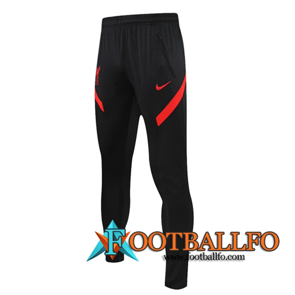 Pantalon Entrenamiento FC Liverpool Negro/Rojo 2021/2022