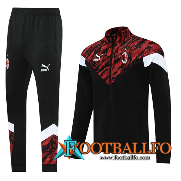 Chandal Equipos De Futbol - Chaqueta AC Milan Rojo/Negro 2021/2022