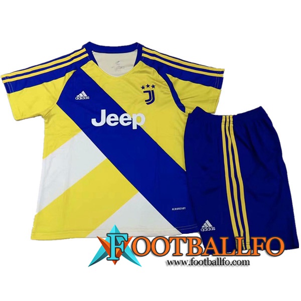 Camiseta Futbol Juventus Ninos Azul/Amarillo 2021/2022