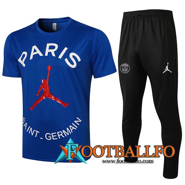 Camiseta Polo Jordan PSG + Pantalones Azul 2021/2022