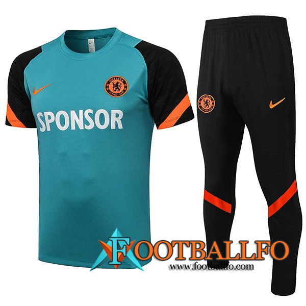 Camiseta Polo FC Chelsea + Pantalones Verde 2021/2022