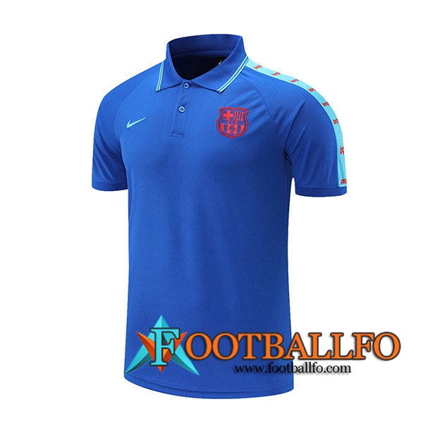 Camiseta Polo Futbol FC Barcelona Azul 2021/2022
