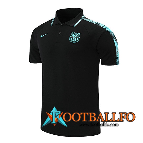 Camiseta Polo Futbol FC Barcelona Azul/Negro 2021/2022