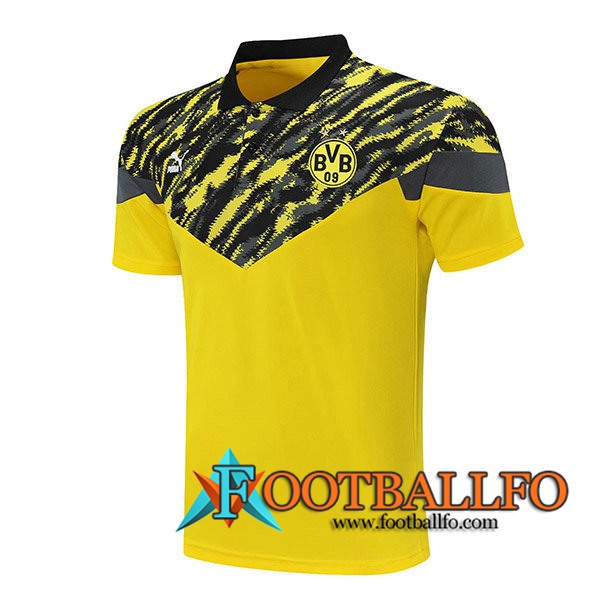 Camiseta Polo Futbol Dortmund BVB Amarillo/Negro 2021/2022